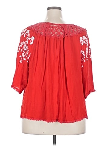 Curations 3/4 Sleeve Blouse (view 2)