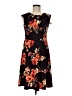 Wisp Floral Black Casual Dress Size 6 - photo 1