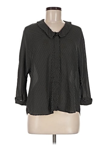 Zara Basic 3/4 Sleeve Button-Down Shirt (view 1)