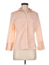 Tracy M. Orange 3/4 Sleeve Button-Down Shirt Size M - photo 1