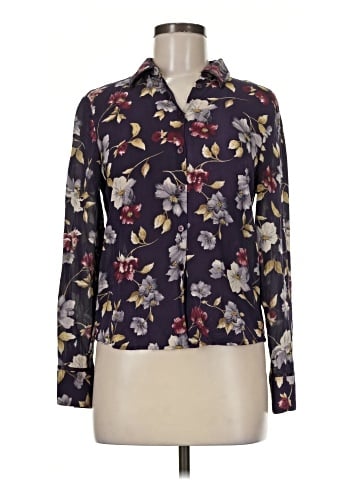 Jones New York Long Sleeve Silk Top (view 1)