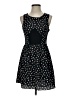 BCBG 100% Polyester Polka Dots Black Casual Dress Size 0 - photo 1
