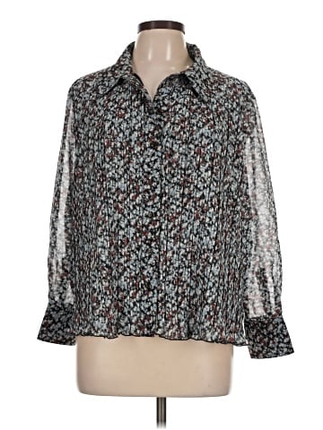 Ganni Long Sleeve Blouse (view 1)