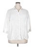 Coldwater Creek White 3/4 Sleeve Button-Down Shirt Size 2X - photo 1