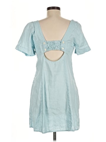 Madewell Square-Neck Mini Dress in 100% Linen (view 2)