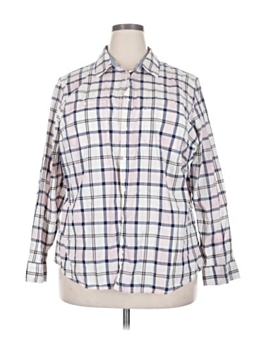 St. John's Bay 3/4 Sleeve Button-Down Shirt (view 1)