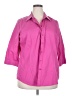 Coldwater Creek Pink 3/4 Sleeve Button-Down Shirt Size 2X - photo 1