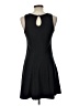 Mudd Solid Black Casual Dress Size L - photo 2