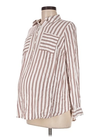 Isabel Maternity Long Sleeve Polo (view 1)