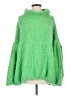 Free People Green Turtleneck Sweater Size S - photo 1