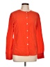 St. John Orange Long Sleeve Silk Top Size 10 - photo 1