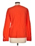 St. John Orange Long Sleeve Silk Top Size 10 - photo 2