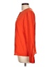 St. John Orange Long Sleeve Silk Top Size 10 - photo 5