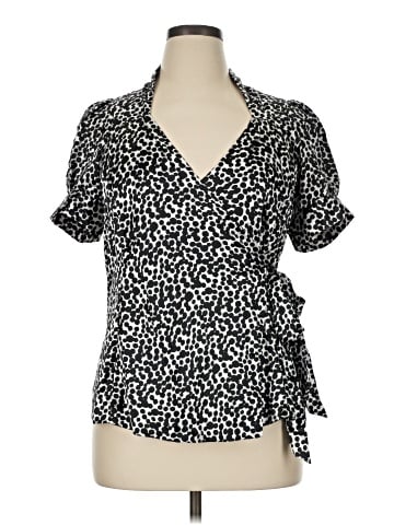 BCBGMAXAZRIA Short Sleeve Blouse (view 1)