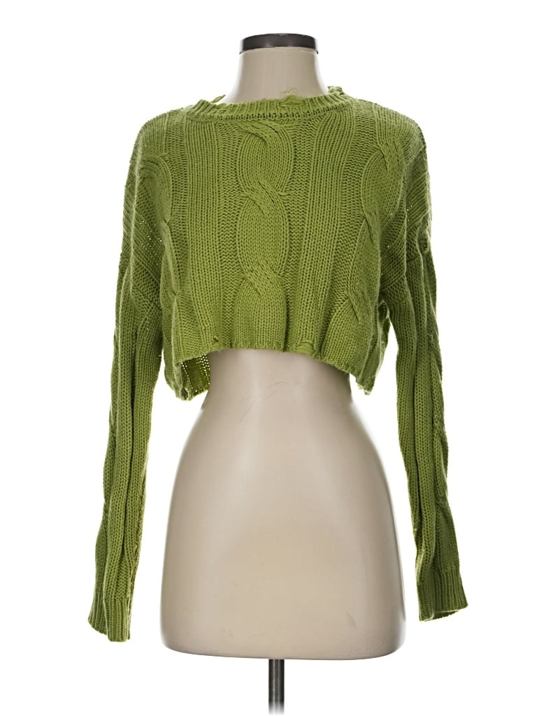 Pre-owned Forever 21 Pullover Sweater In Green