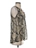 Karlie 100% Polyester Silver Sleeveless Blouse Size S - photo 4