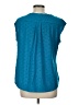Elle Teal Short Sleeve Top Size L - photo 2