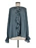 H&M 100% Polyester Teal Long Sleeve Blouse Size M - photo 1