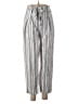Madewell Stripes Silver Linen Pants Size 2 - photo 1
