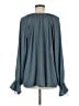 H&M 100% Polyester Teal Long Sleeve Blouse Size M - photo 2