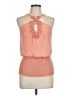 Catherine Malandrino Orange Sleeveless Blouse Size 10 - photo 1