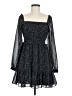 MSK 100% Polyester Polka Dots Black Cocktail Dress Size M - photo 1