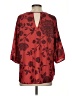 Renee C. 100% Polyester Red 3/4 Sleeve Blouse Size S - photo 2