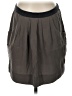 BCBGMAXAZRIA 100% Silk Solid Gray Silk Skirt Size 4 - photo 1