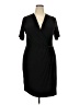 Avenue Solid Black Cocktail Dress Size 18 Plus - photo 1