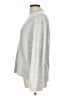 Ann Taylor LOFT Metallic Silver Pullover Sweater Size Lg Petite - photo 5