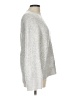 Ann Taylor LOFT Metallic Silver Pullover Sweater Size Lg Petite - photo 4