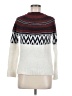BB Dakota Chevron-herringbone White Turtleneck Sweater Size S - photo 1