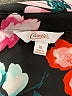 Candie's 100% Polyester Floral Black Long Sleeve Blouse Size XL - photo 7