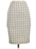 Express Houndstooth White Gray Casual Skirt Size 00 - photo 1