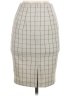 Express Houndstooth White Gray Casual Skirt Size 00 - photo 2