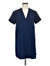 Lush Solid Blue Casual Dress Size S - photo 1