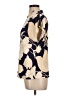 Reiss 100% Viscose Floral Ivory Short Sleeve Turtleneck Size L - photo 5