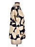 Reiss 100% Viscose Floral Ivory Short Sleeve Turtleneck Size L - photo 4