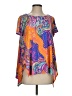 Chaus Paisley Orange Short Sleeve T-Shirt Size S - photo 1