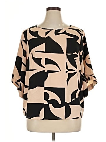 Shein Curve 3/4 Sleeve Blouse (view 1)