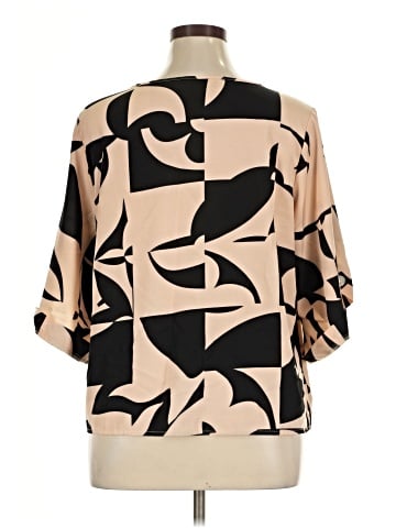 Shein Curve 3/4 Sleeve Blouse (view 2)