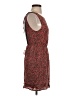 Garage 100% Rayon Print Red Casual Dress Size XS - photo 4