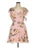 Row A 100% Polyester Floral Pink Cocktail Dress Size XL - photo 1