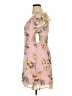 Row A 100% Polyester Floral Pink Cocktail Dress Size XL - photo 5