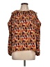 Tyche Orange Long Sleeve Blouse Size L - photo 1