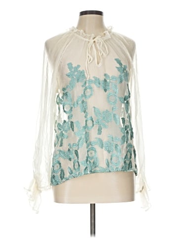 Sundance Long Sleeve Silk Top (view 1)