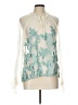 Sundance 100% Silk Ivory Long Sleeve Silk Top Size L - photo 1
