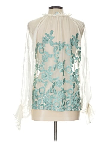 Sundance Long Sleeve Silk Top (view 2)