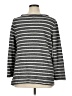 Ann Taylor LOFT Outlet Stripes Gray Pullover Sweater Size XL - photo 2