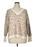 Ann Taylor LOFT Animal Print Tan Pullover Sweater Size XL - photo 1